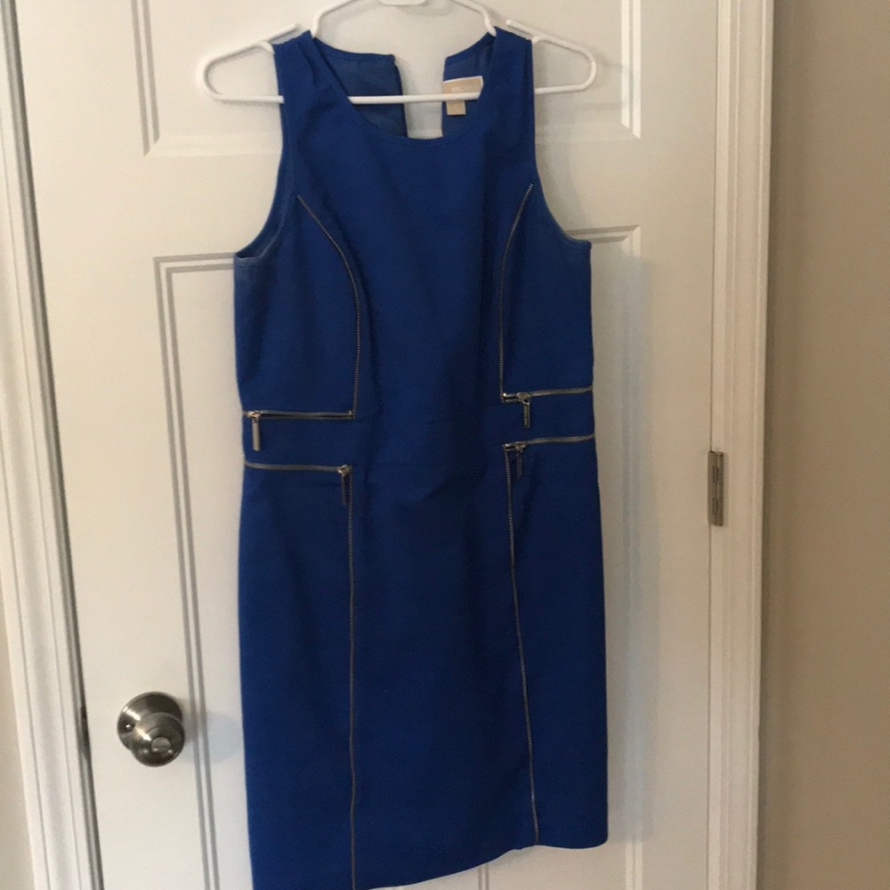 Blue Michael Kors Zip Dress